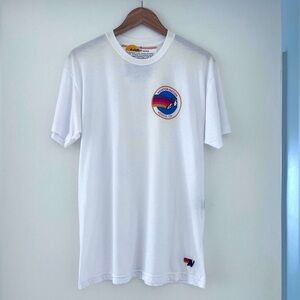 Aviator Nation Signature Small Venice Circle Tee | White | Size Large